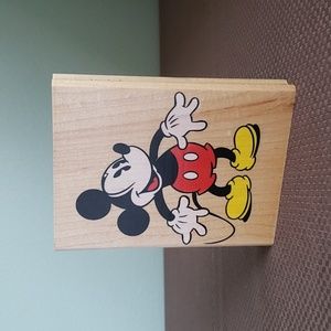 Large Mickey Mouse Rubber Stamp, "Big Antique Mickey", Standing Pose, Disney